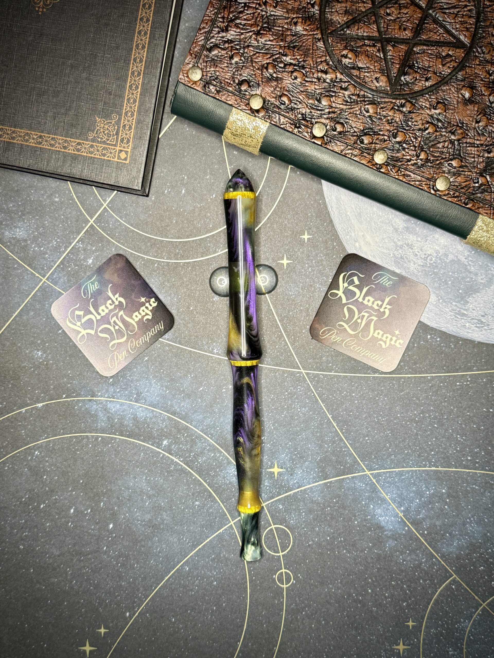 Magic Pem The Magician & The Wizard - Custom Magic Wand Fountain Pens - The Black ...
